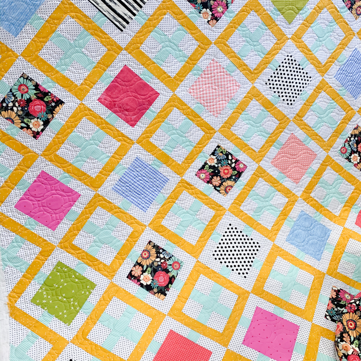 New York Lattice Quilt by @whitney_quilts_a_lot