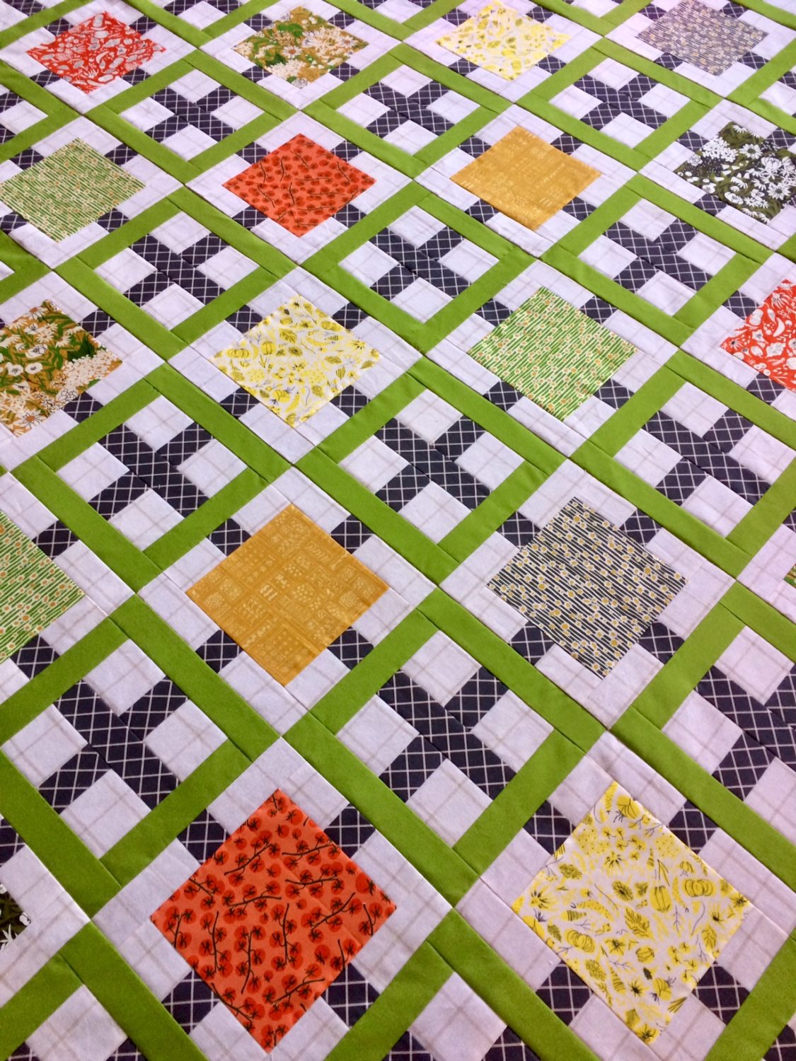 New York Lattice Quilt by @Jellyquilts